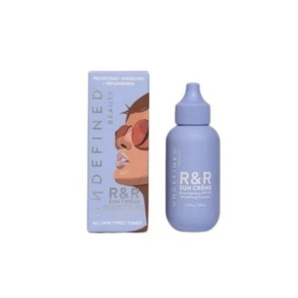 Undefined Beauty R&R Sun Creme SPF 50 Untinted Moisturizing Sunscreen EXP 05/26